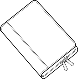 Closed book clip art at