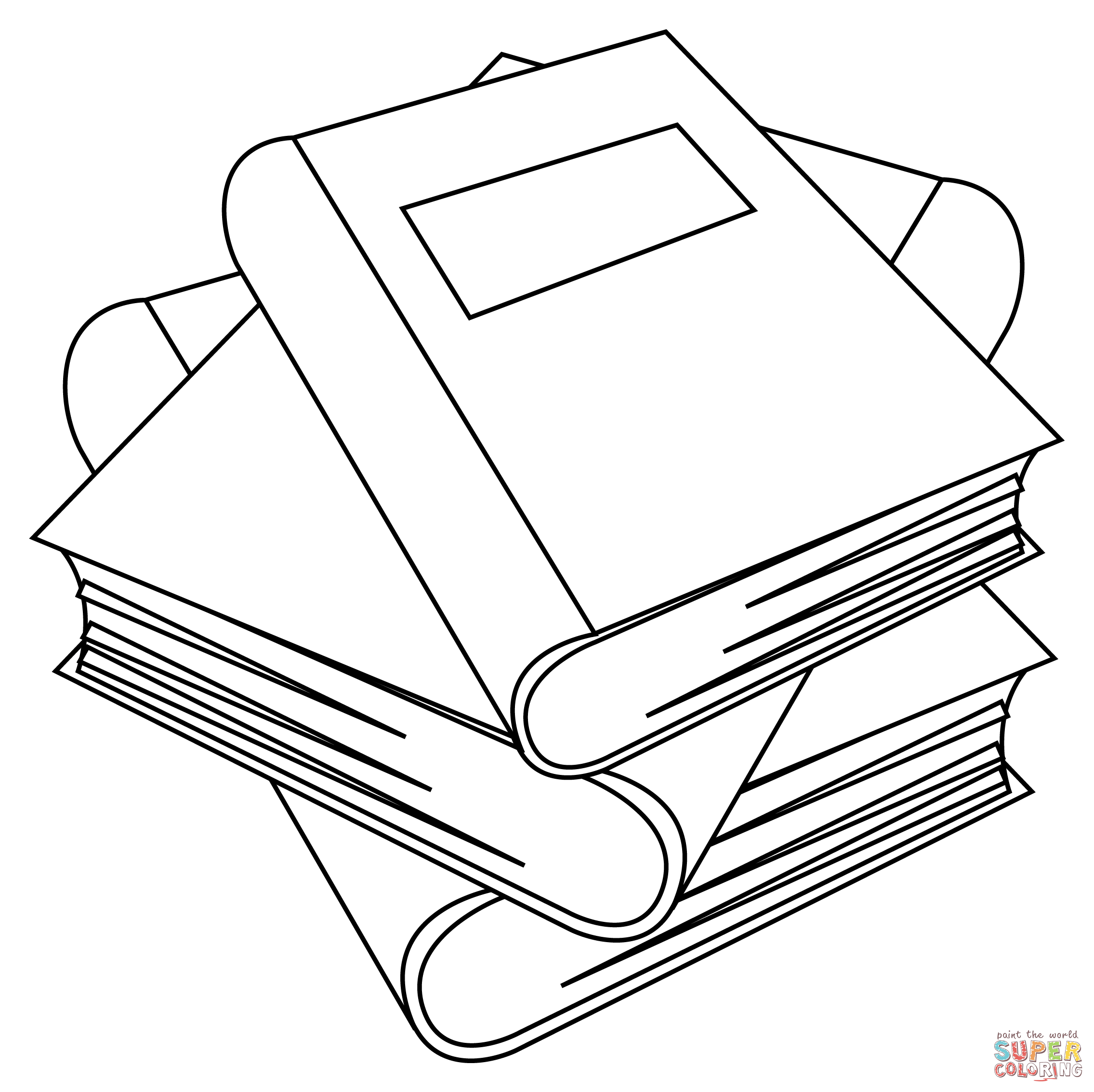 Books coloring page free printable coloring pages