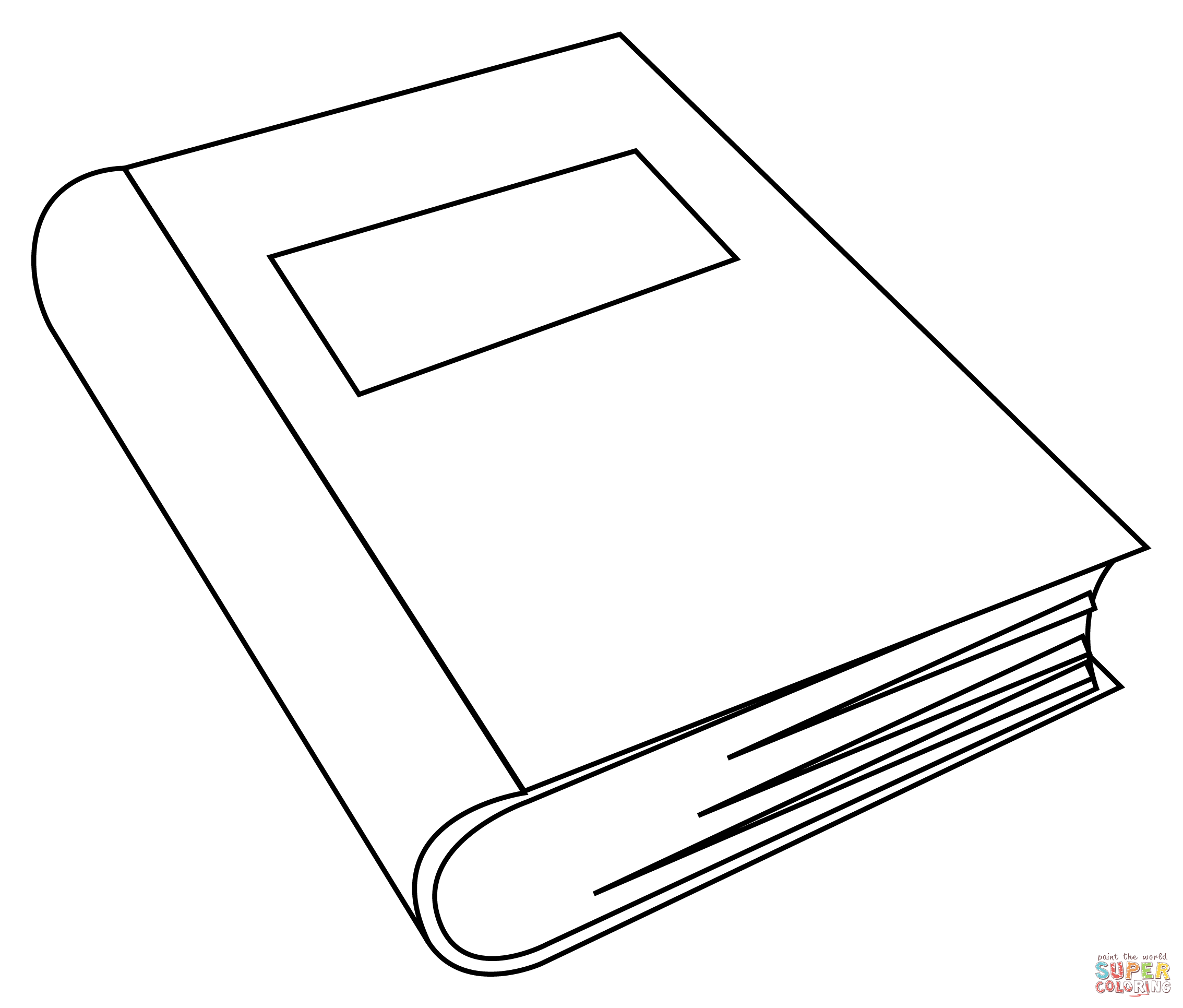 Closed book coloring page free printable coloring pages