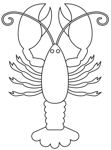 Crawfish coloring page free printable coloring pages