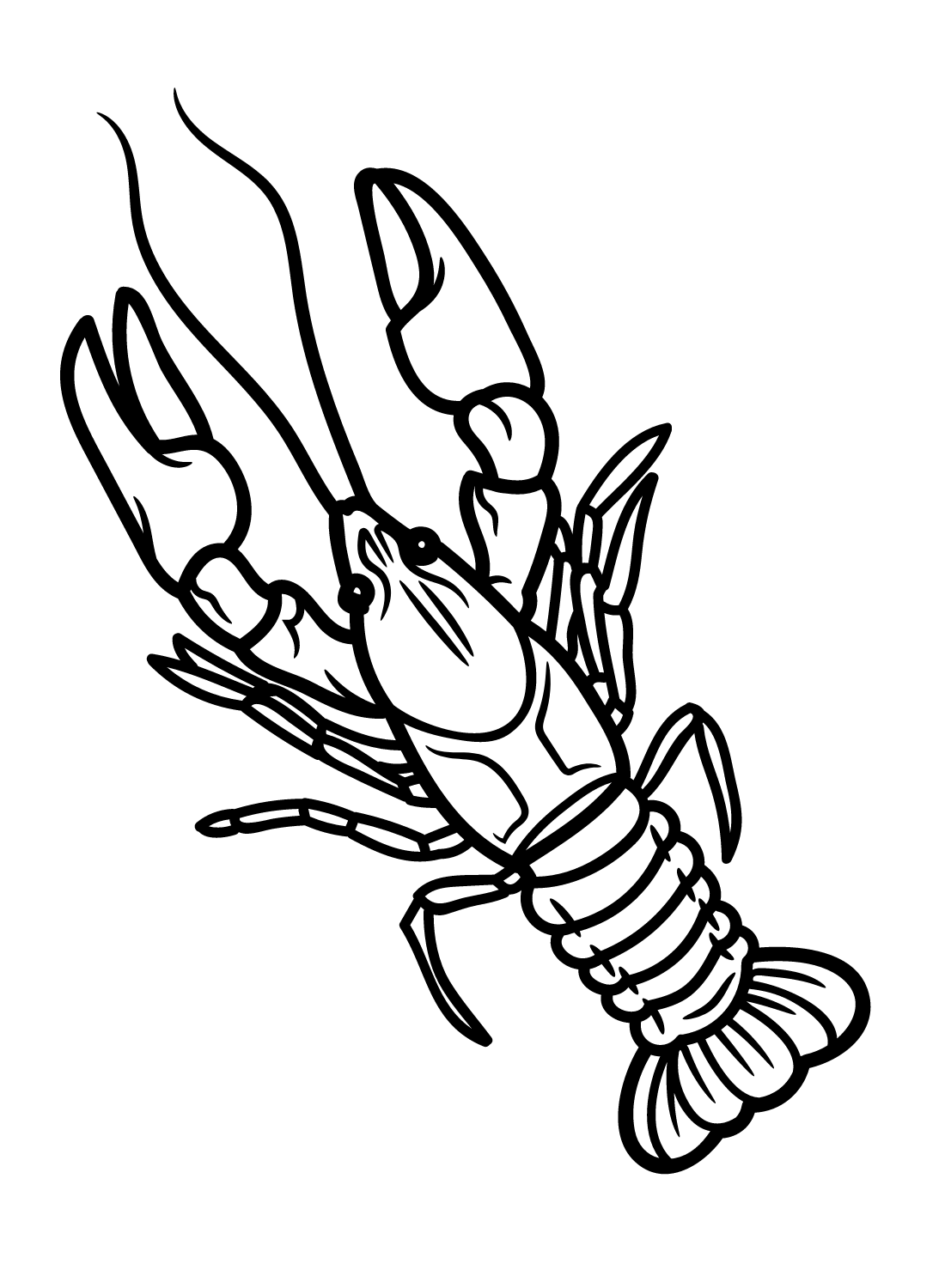 Crawfish coloring pages printable for free download