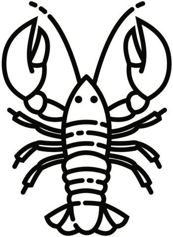 Crawfish coloring page free printable coloring pages