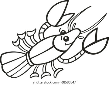 Illustration crayfish coloring book àààààààààªàààà àààààààààààªààààà