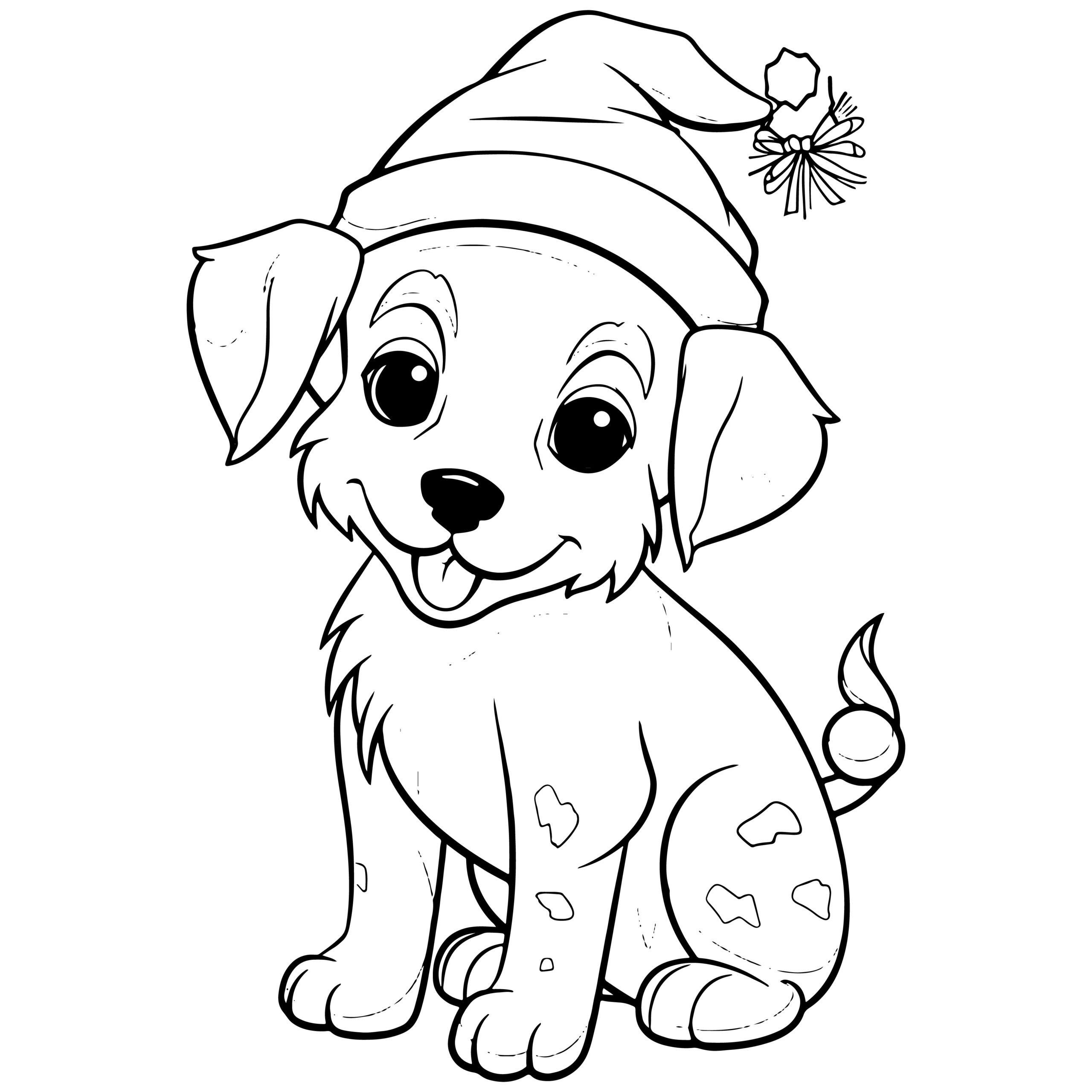 Dogs christmas coloring book puppy coloring book for children who love dogs made by teachers