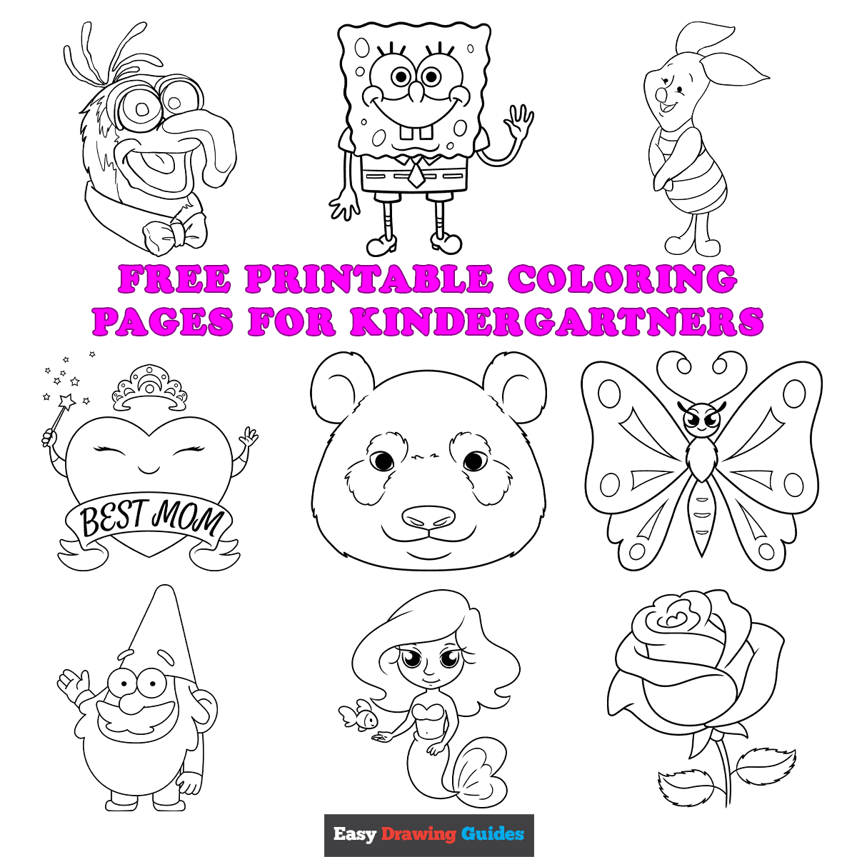 Free printable coloring sheets for kindergartners