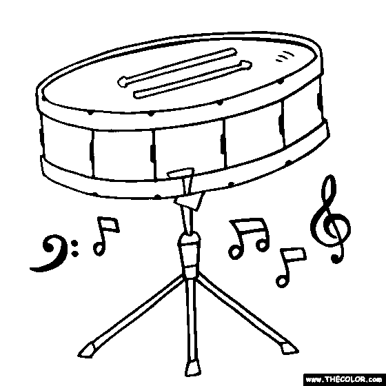 Snare dru coloring page color drus