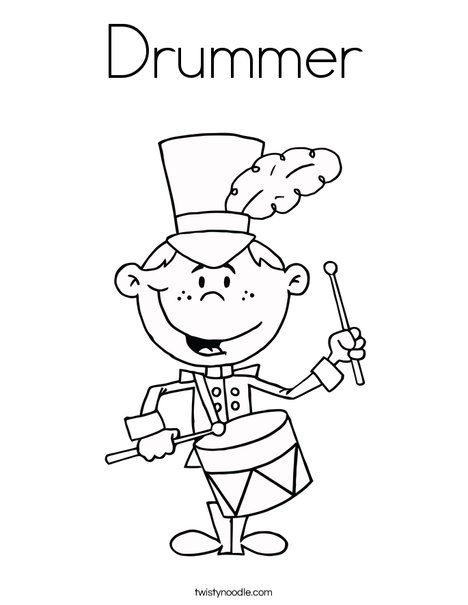 Drummer coloring page coloring pages drummer color