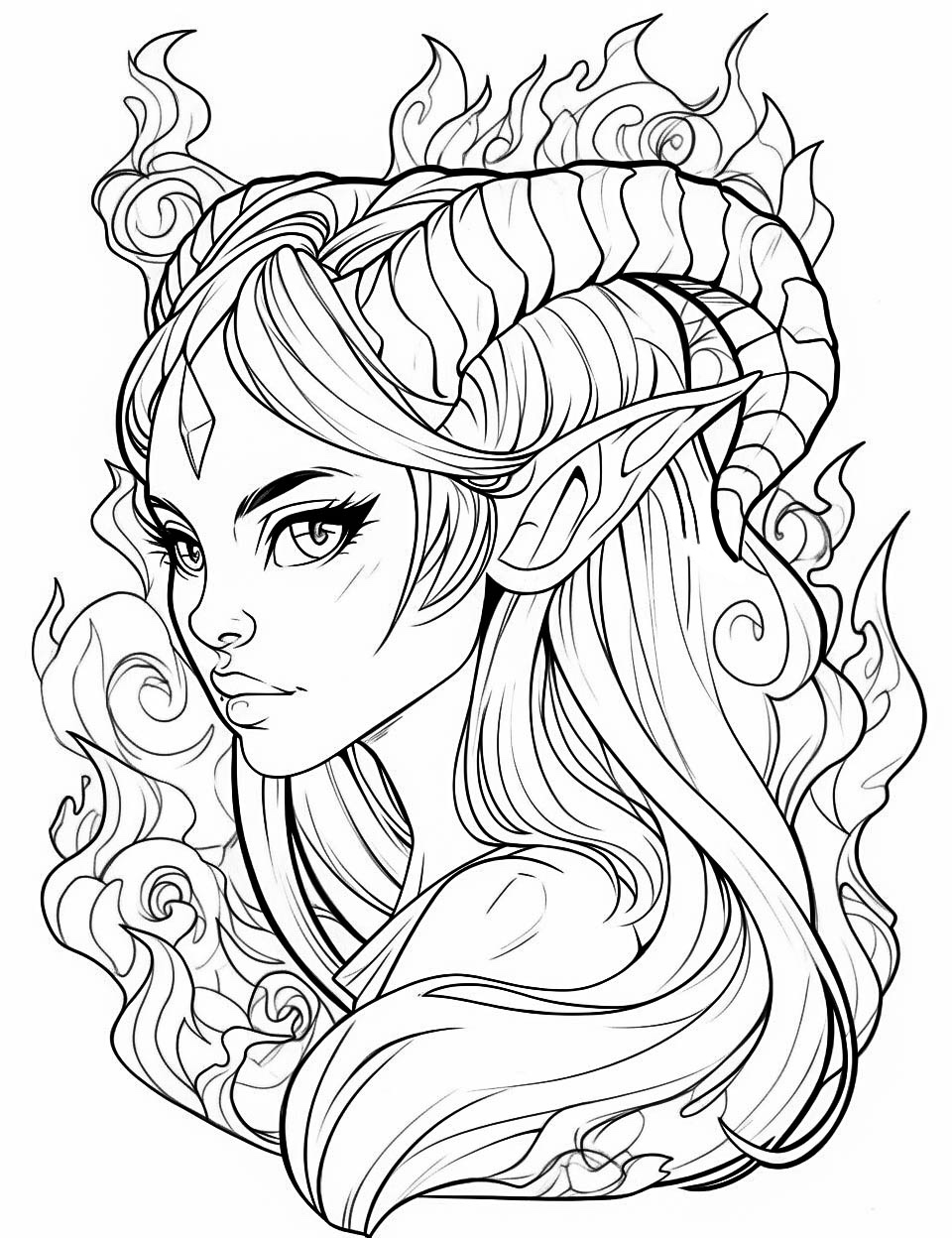 Stunning elf coloring pages for kids and adults