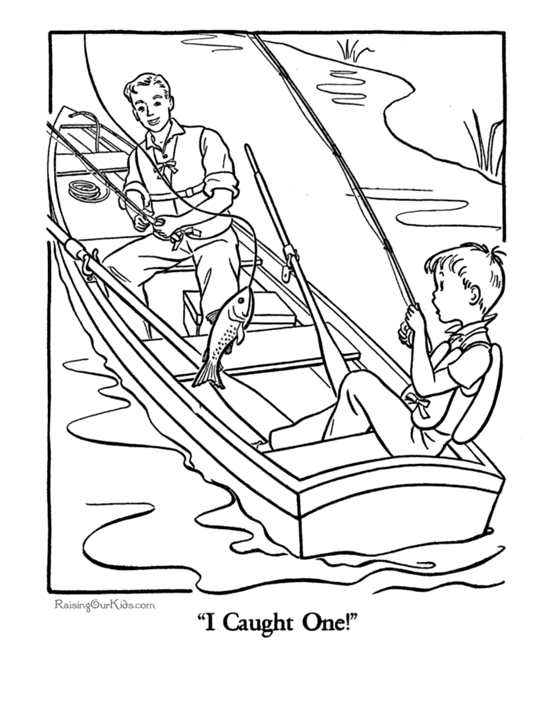 Fishing boat coloring page the drummer and the wright county journal press