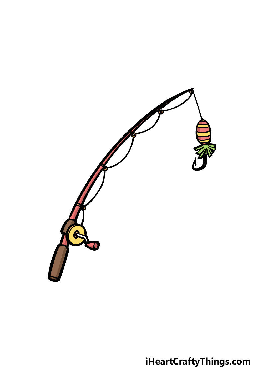 Fishing pole drawing