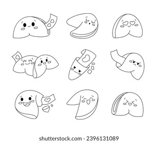 Fortune cookie character stock photos