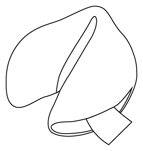 Fortune cookie emoji coloring page free printable coloring pages
