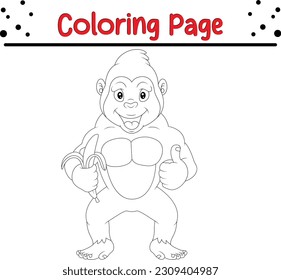 Gorilla coloring stock photos and pictures