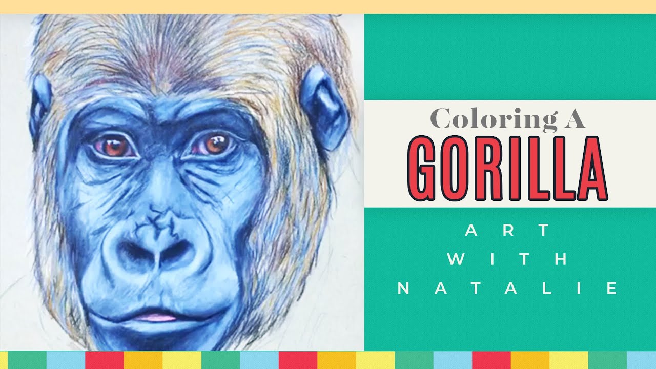 Coloring a gorilla