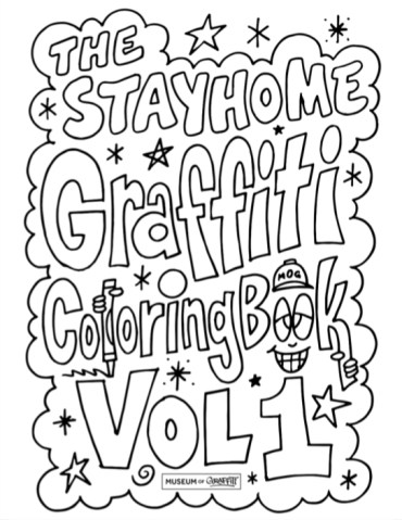 Free street art coloring books to occupy children during confinement