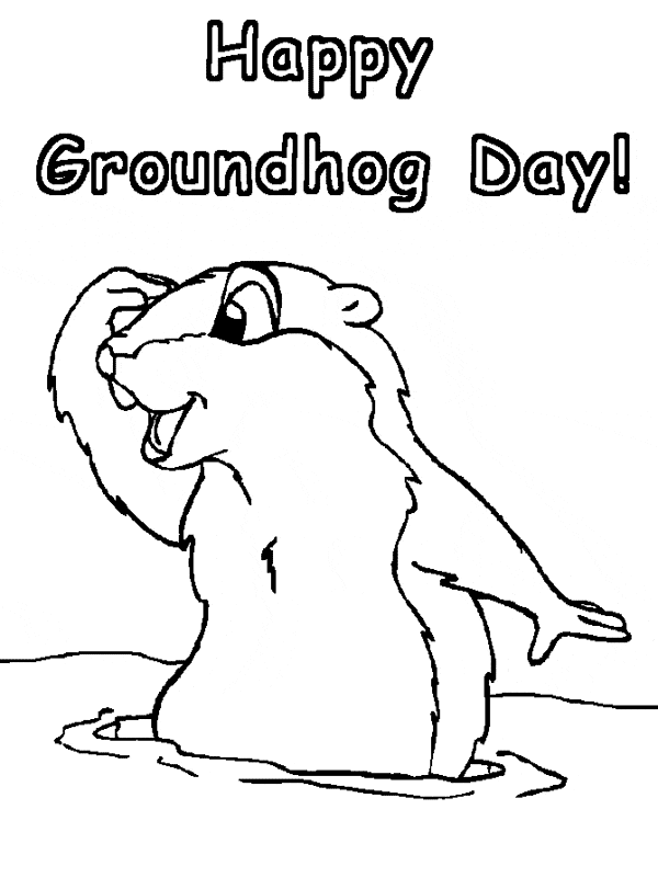 Groundhog coloring