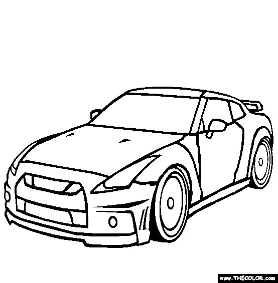 Nissan gtr coloring page free nissan gtr online nissan gtr gtr gtr drawing