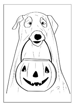 Unleash your creativity with our halloween dog coloring pages collection pdf