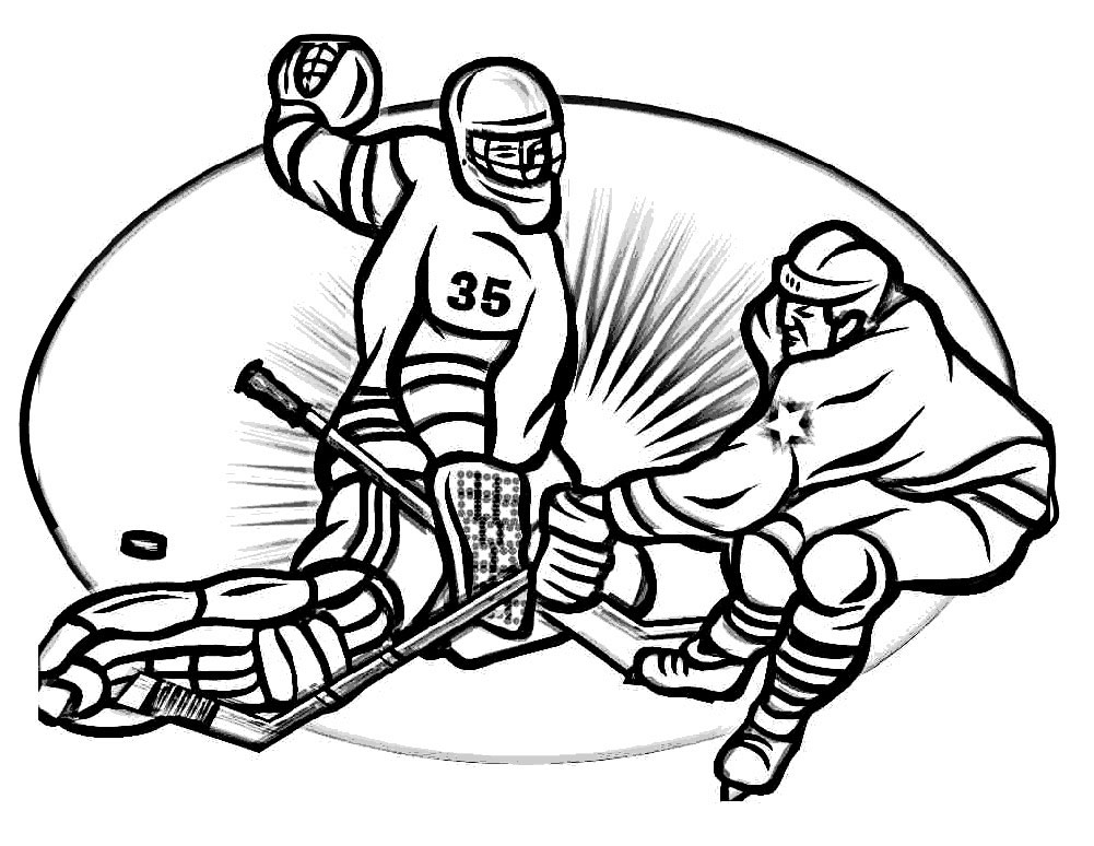 Hockey nhl coloring pages free pdf printables