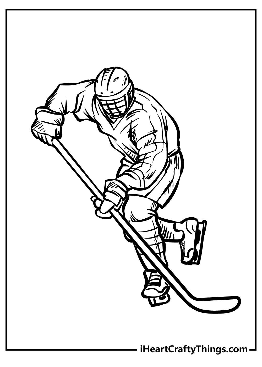 Hockey coloring pages free printables