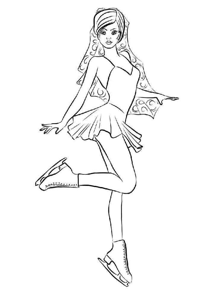 Ice skater coloring pages coloring pages ice skaters color