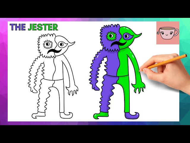 How to draw bittergiggle the jester