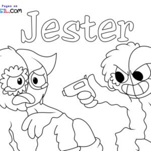 Jester banban coloring pages printable for free download