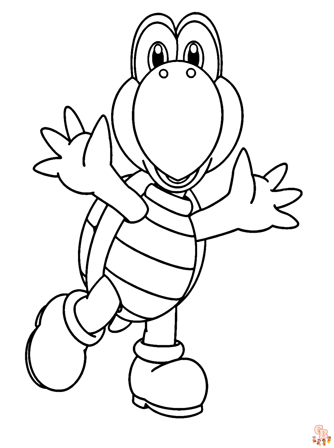 Printable koopa troopa coloring pages free for kids and adults