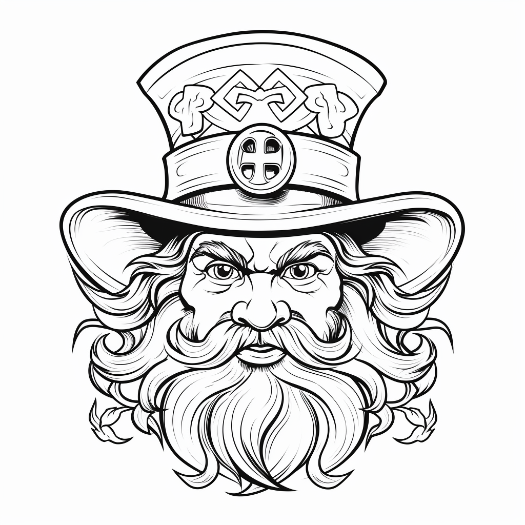 Leprechaun hat coloring pages