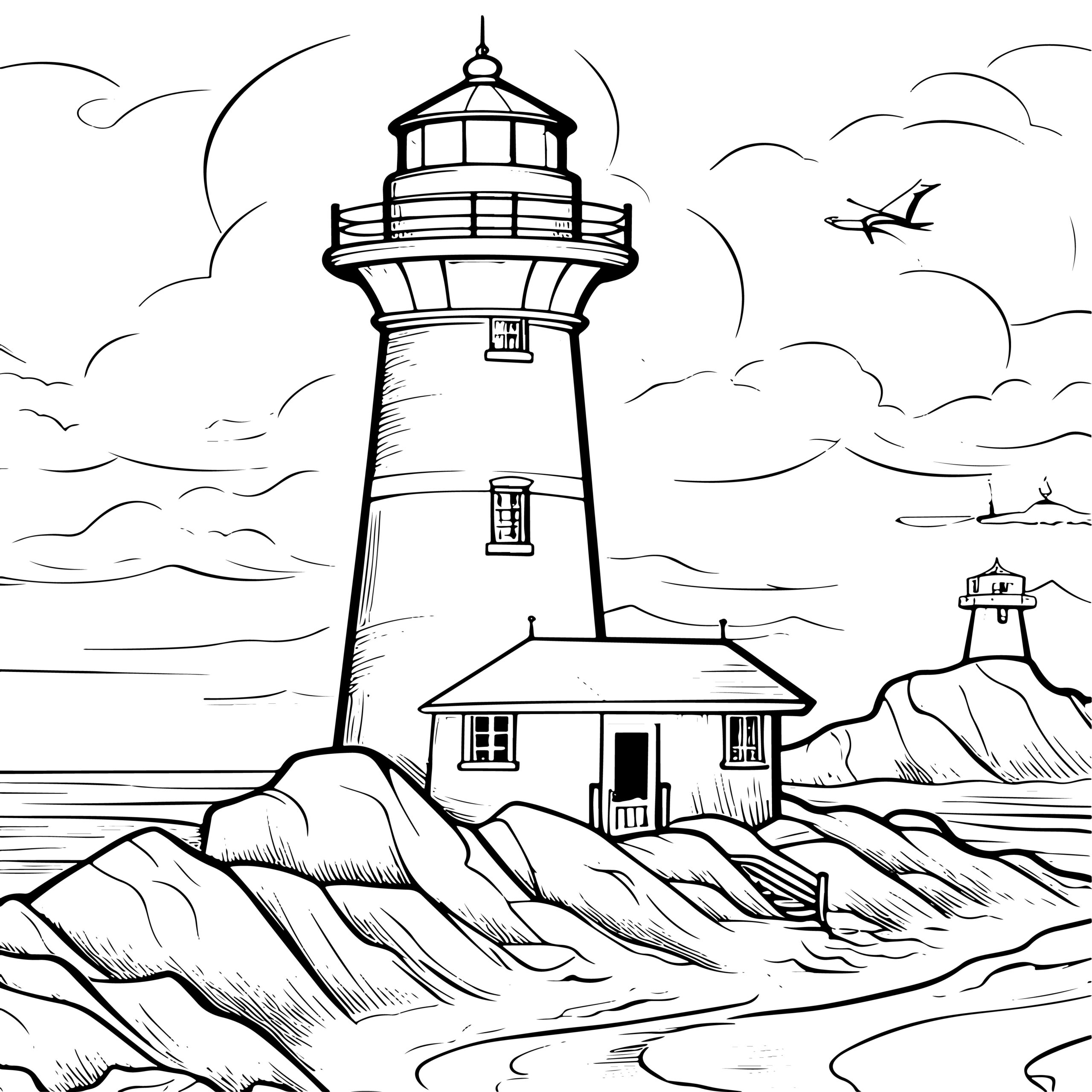 Lighthouse coloring book lighthouse coloring pages made by teachers