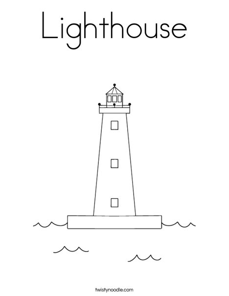 Lighthouse coloring page