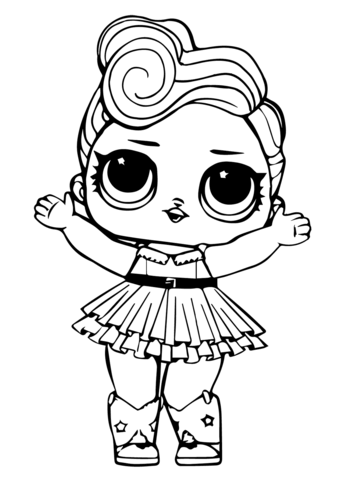 Lol doll luxe coloring page free printable coloring pages