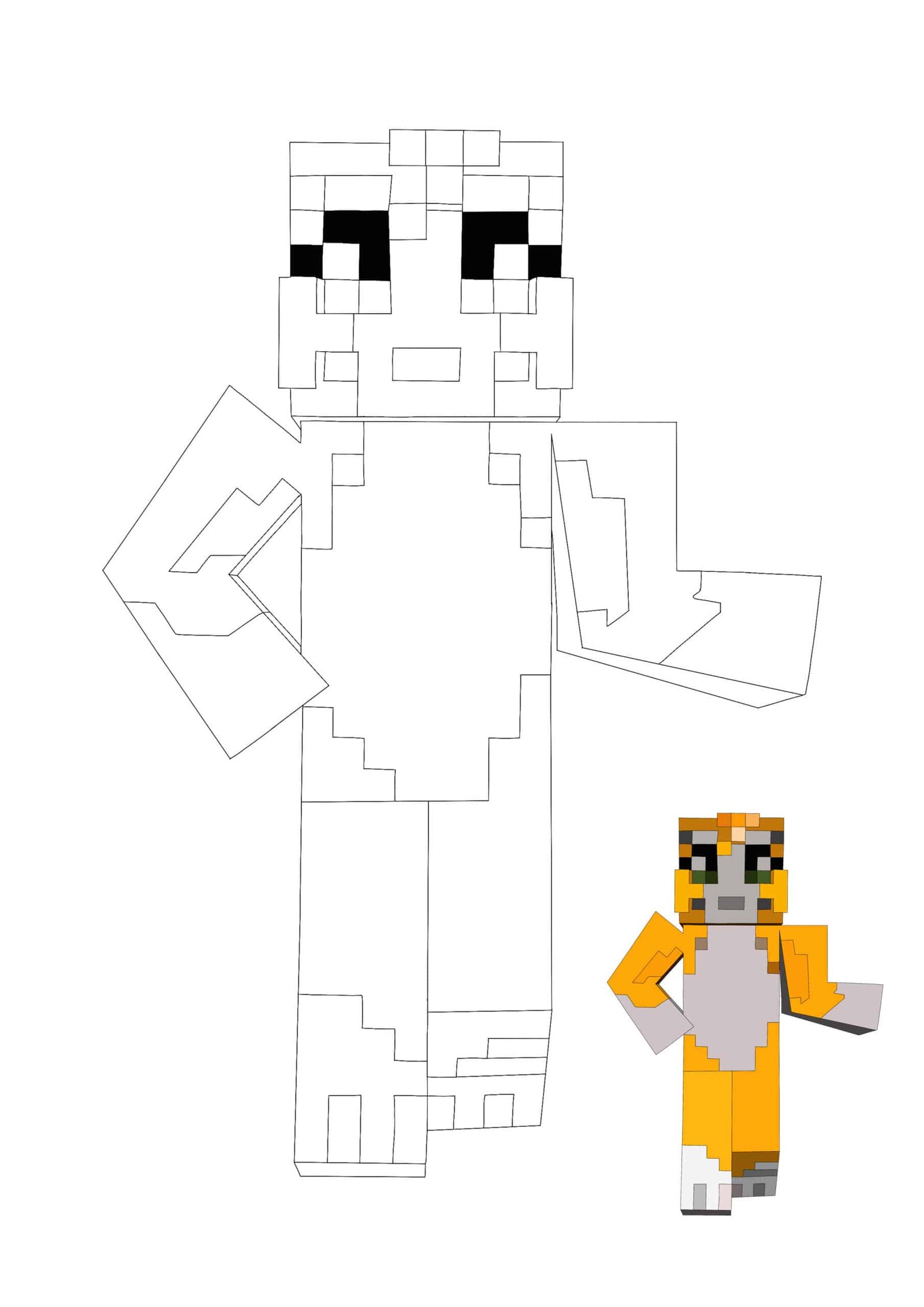 Minecraft stampy cat coloring pages