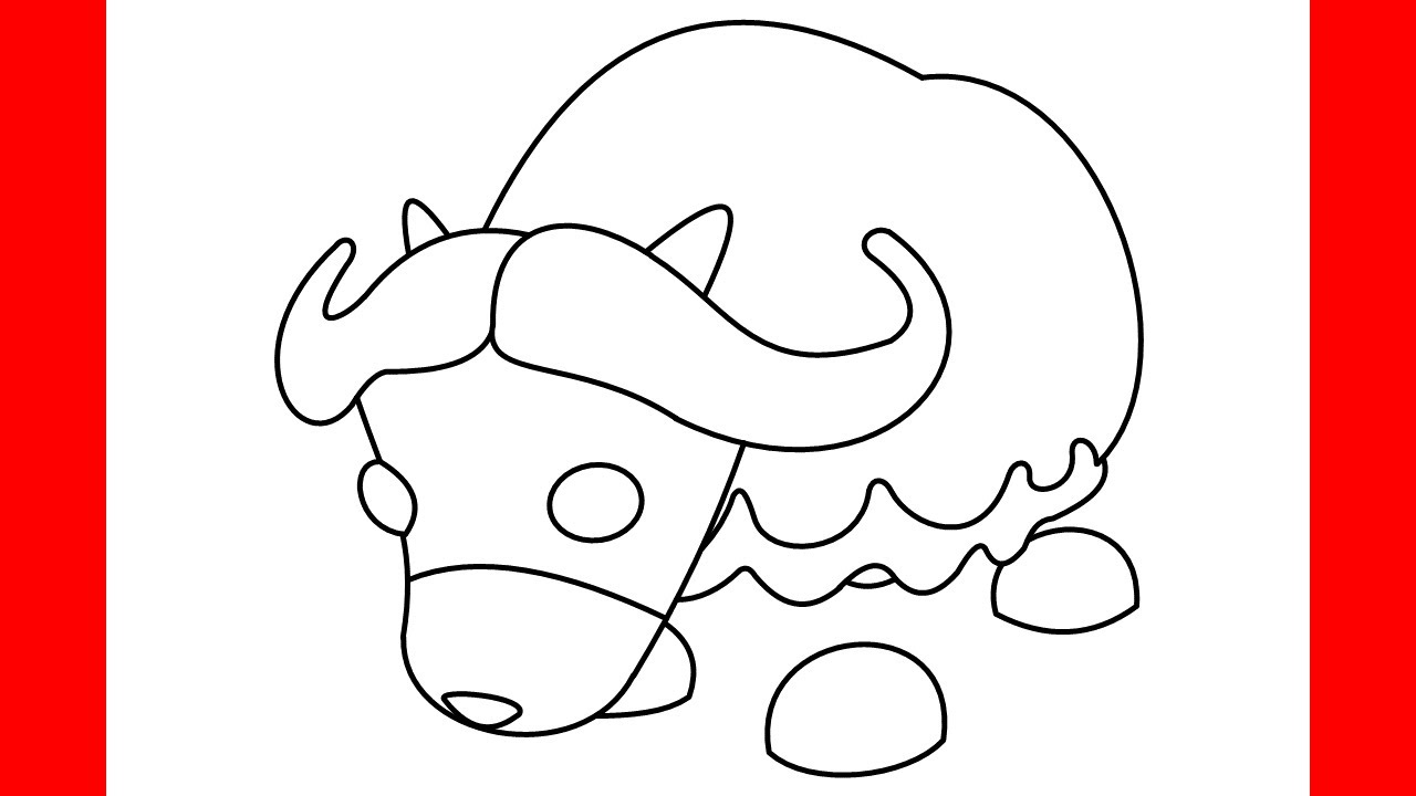 How to draw musk ox from roblox adopt me