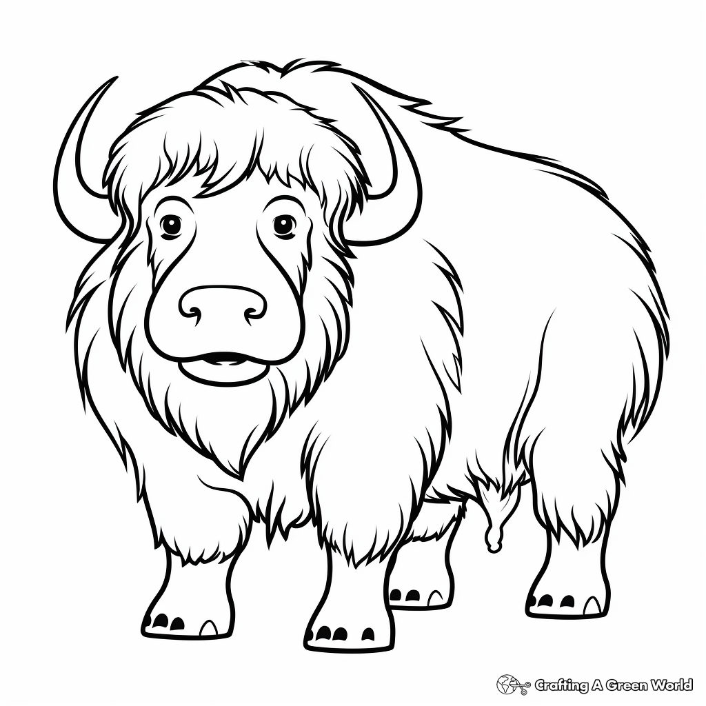 Musk ox coloring pages