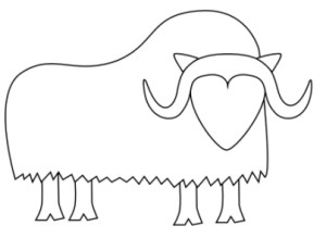 Learn how to draw a musk ox