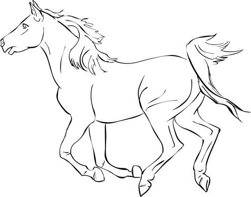 Explore the world of horse coloring pages