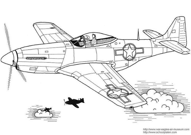 Coloring page p mustang