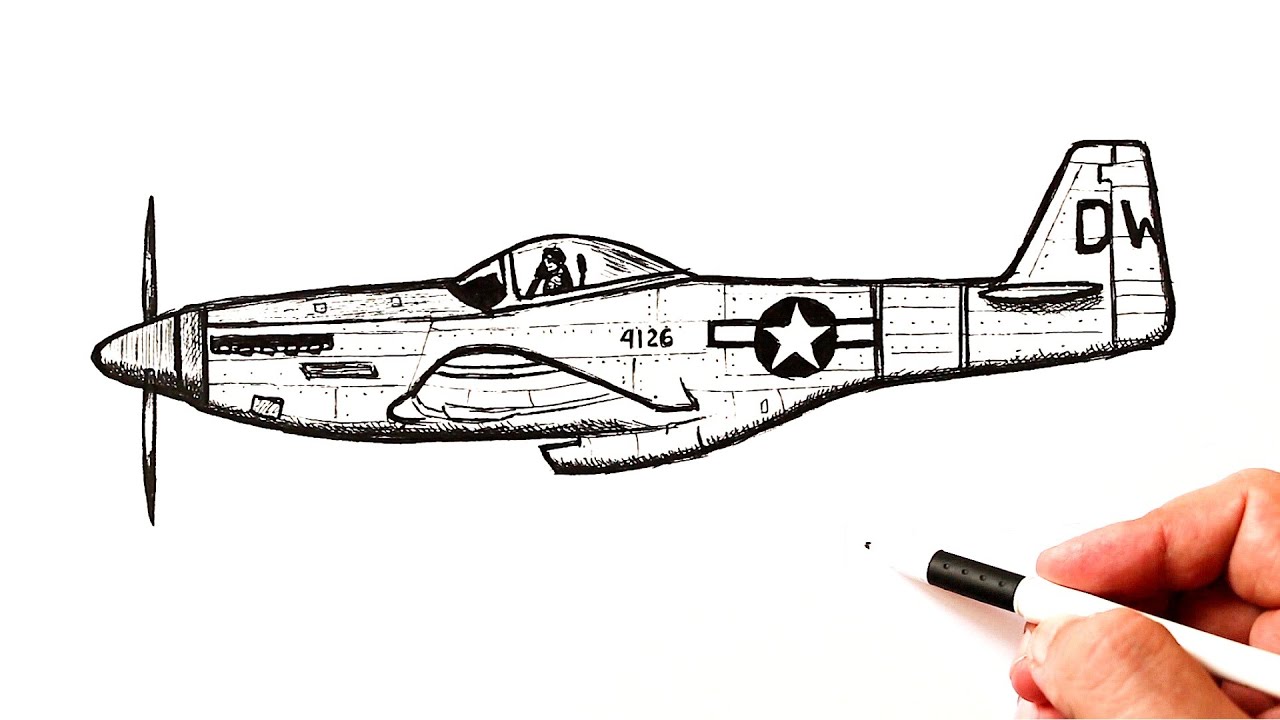 How to draw a fighter aircraft p