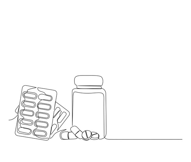 Medicine bottle drawing images