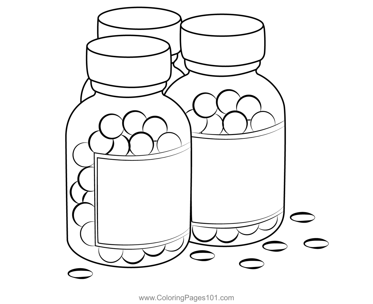 Medicine bottles coloring page coloring pages medicine bottles coloring pages for kids