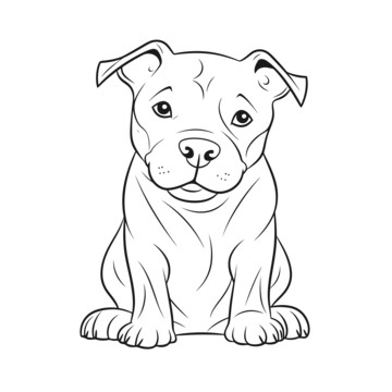 Pitbull outline png transparent images free download vector files