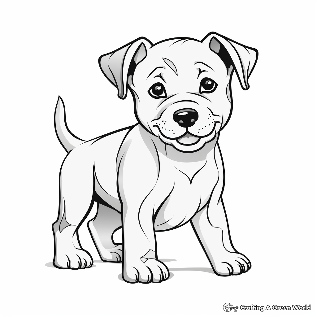 Pitbull coloring pages