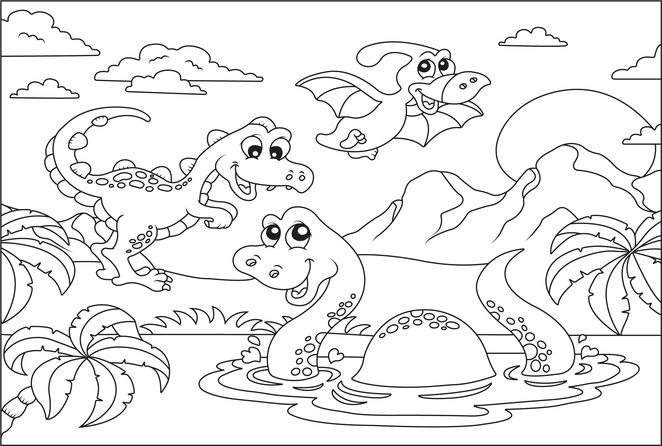 Draw unique colouring book page for children by meherajartist