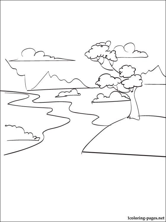 River coloring page colorir desenho desenhos para colorir