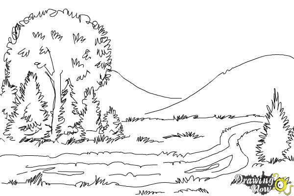 How to draw a river