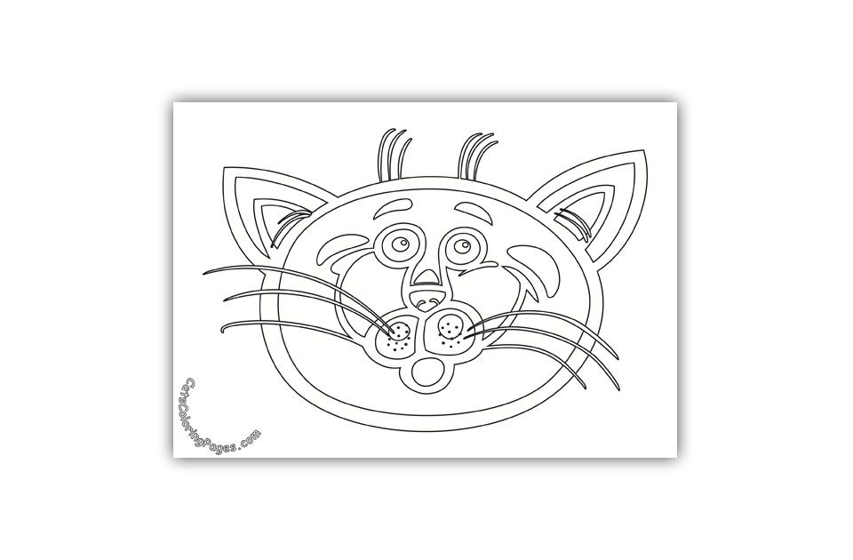 A scared cat coloring page scared cat cat coloring page coloring pages