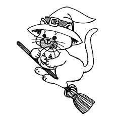 Top free printable halloween cat coloring pages online