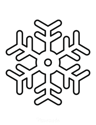 Best snowflake coloring pages free snowflake templates