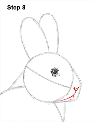 How to draw a snowshoe hare video step